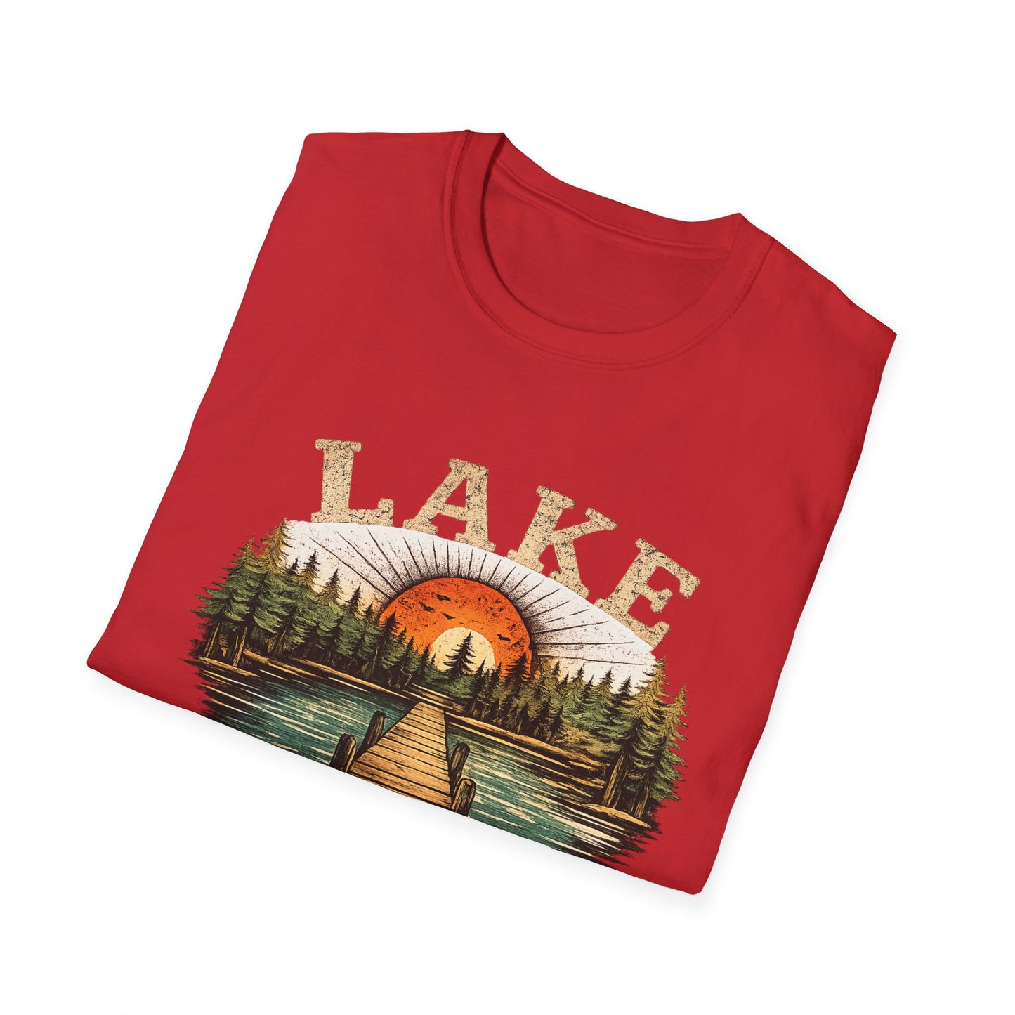 Lake Sunrise Graphic T-Shirt | Vintage Lake Life Tee