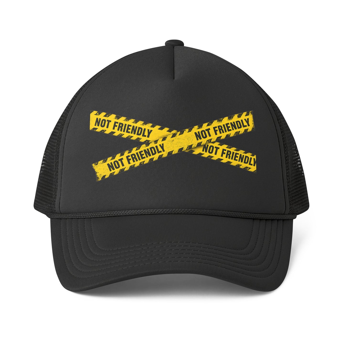 Not Friendly Foam Trucker Hat | Classic Mesh Snapback