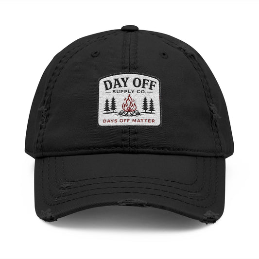Day Off Supply Co. Distressed Dad Hat | Embroidered Vintage Cap