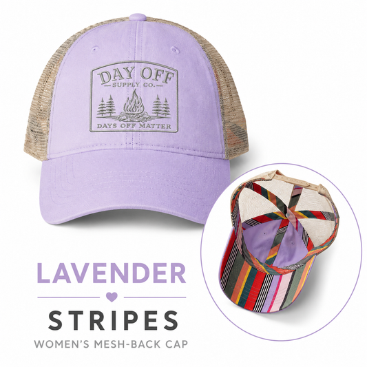 Day Off Supply Co. Women's Mesh Back Hat | Ponytail Outdoor Cap