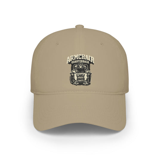 Armchair Quarterback Low Profile Baseball Cap | Football Fan Hat