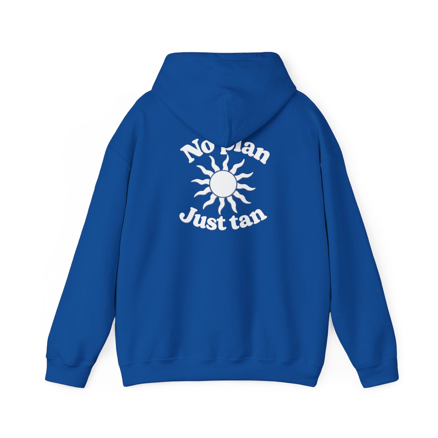 No Plans. Just Tan. Hoodie | Beach Graphic Pullover Hoodie