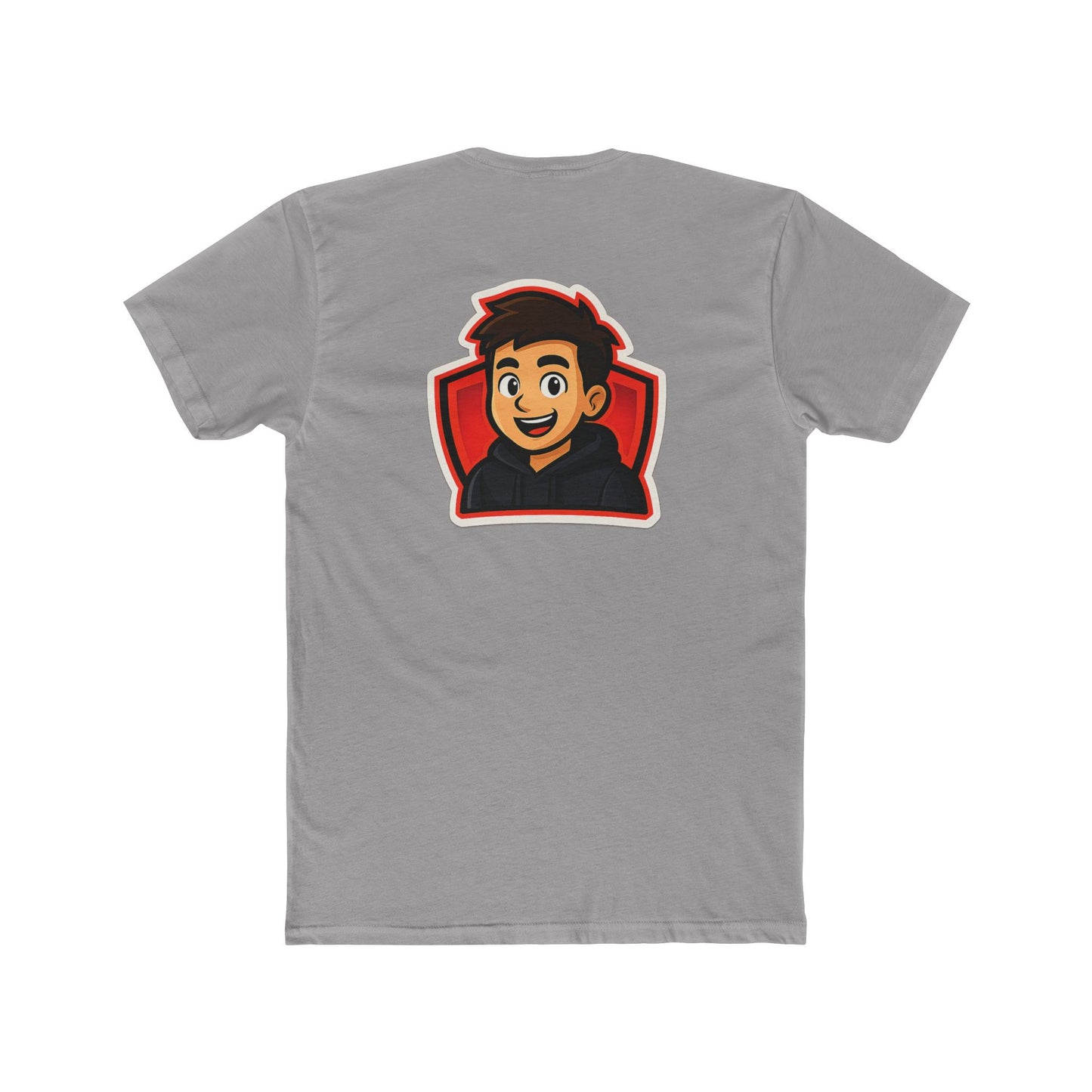 Zaxxyt Gamer Logo T-Shirt | Cartoon Avatar Back Print