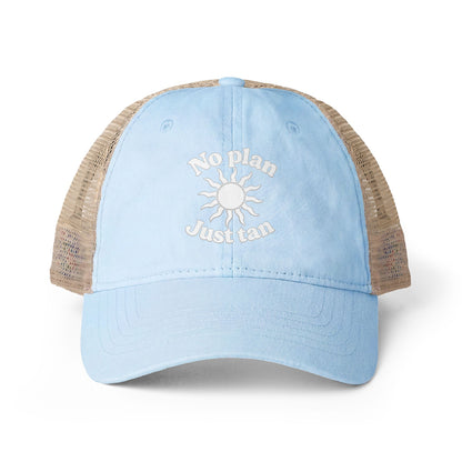 No Plan. Just Tan. | Women's Mesh Back Ponytail Hat