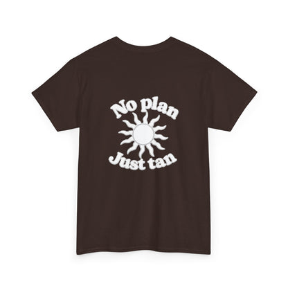 No Plan. Just Tan. | Beach & Lake Life Graphic T-Shirt