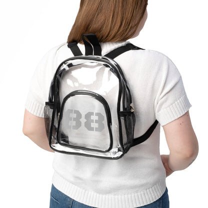I'm Here For [Number] Clear Stadium Backpack | Personalized Football Bag