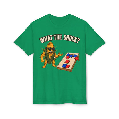 What the Shuck | Funny Cornhole T-Shirt