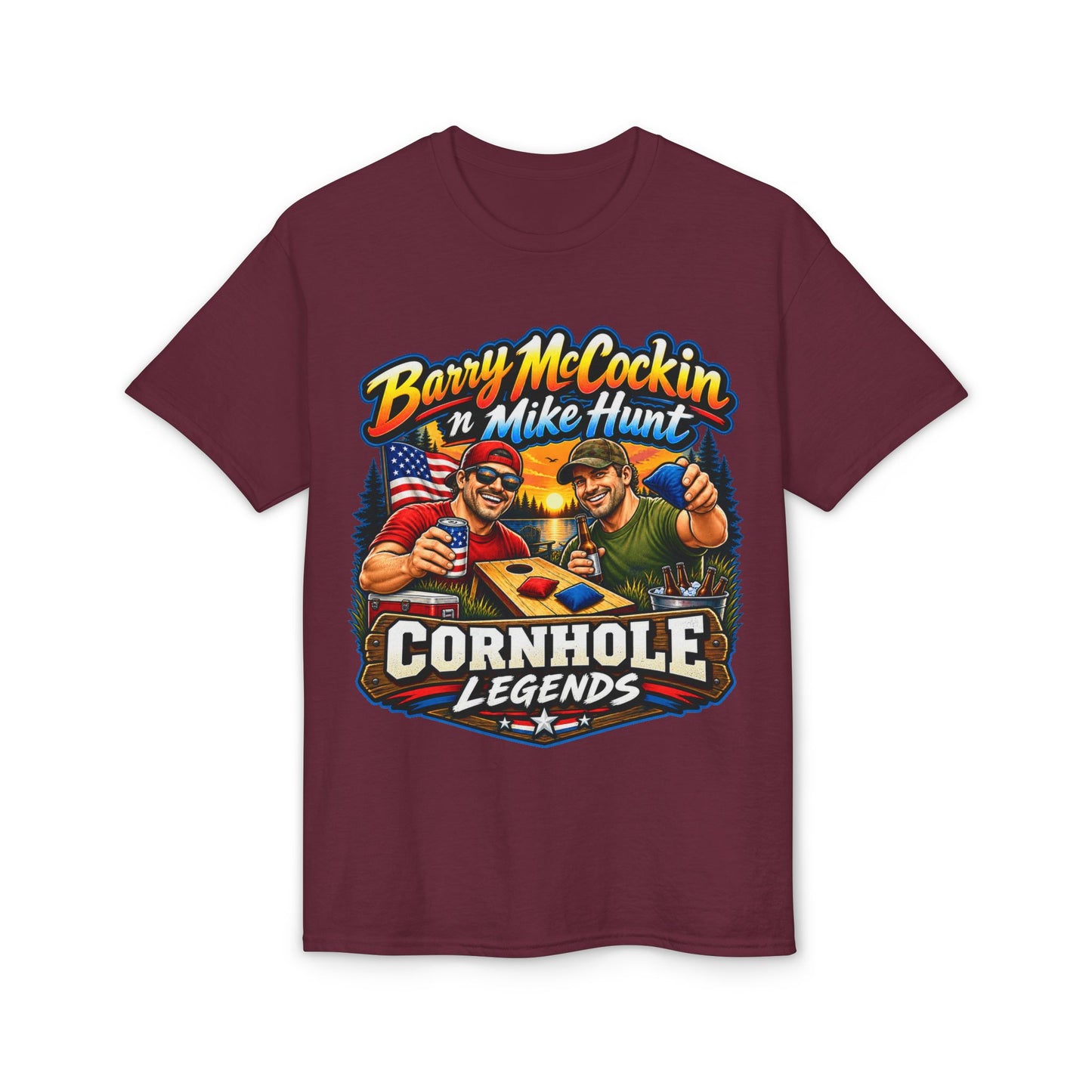 Barry McCockin ’n Mike Hunt | Cornhole Legends T-Shirt
