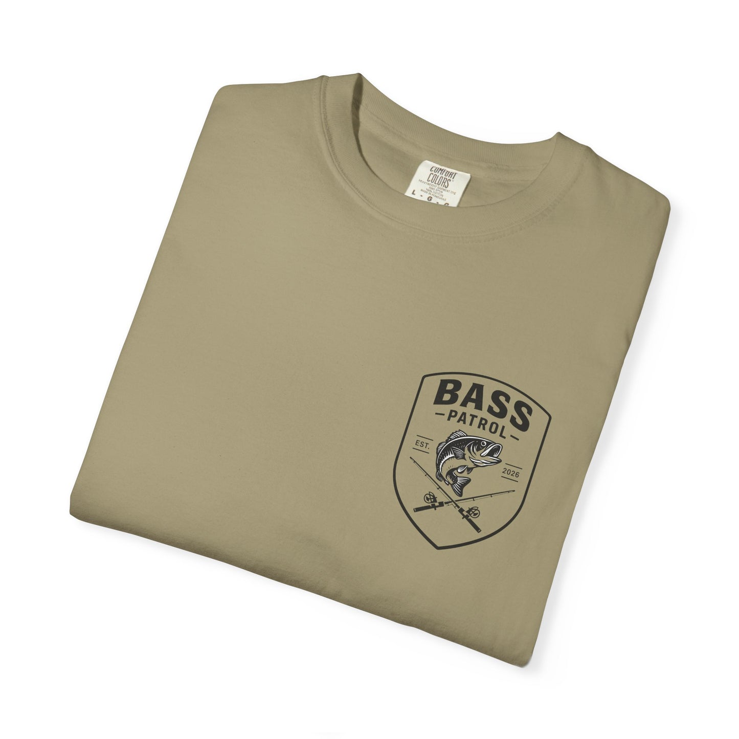 Bass Patrol Fishing Badge T-shirt | Bass Fishing Shirt, Angler Tee