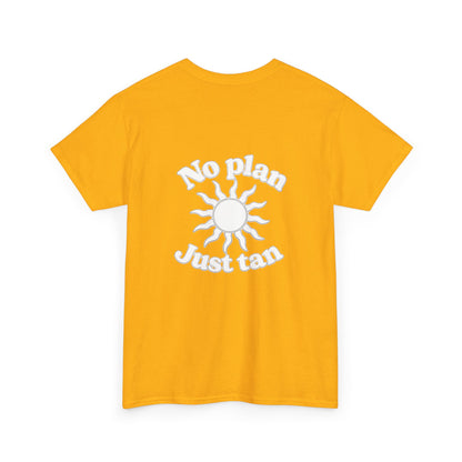 No Plan. Just Tan. | Beach & Lake Life Graphic T-Shirt