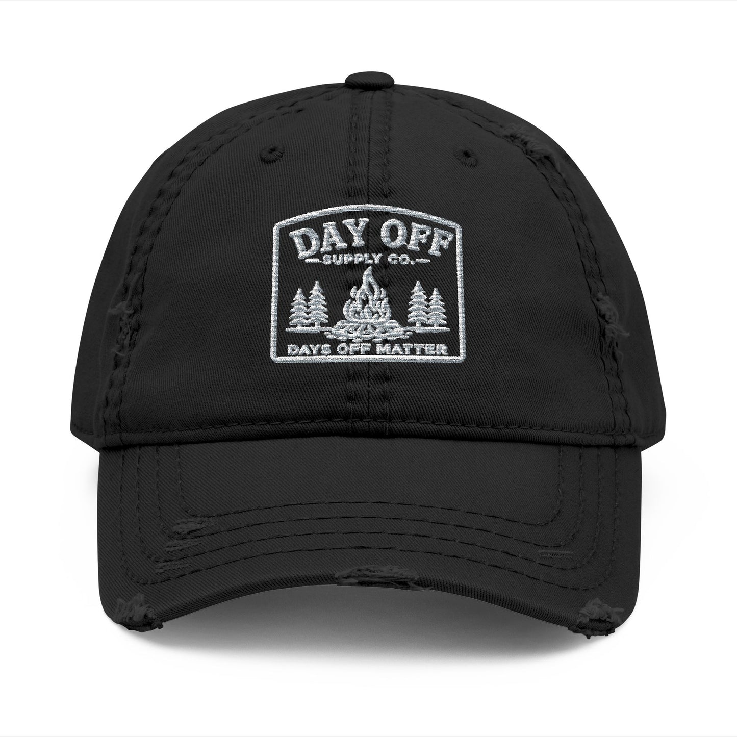 Day Off Supply Co. Distressed Dad Hat | Embroidered Vintage Cap