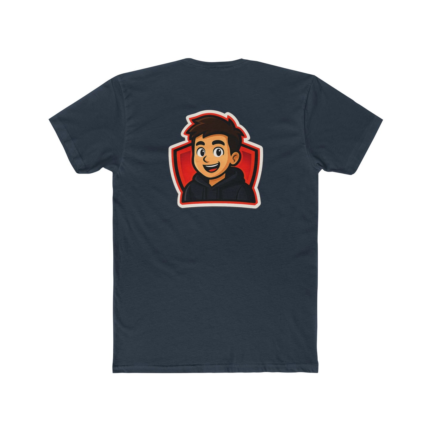 Zaxxyt Gamer Logo T-Shirt | Cartoon Avatar Back Print