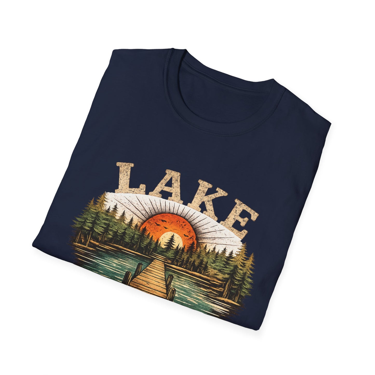 Lake Sunrise Graphic T-Shirt | Vintage Lake Life Tee