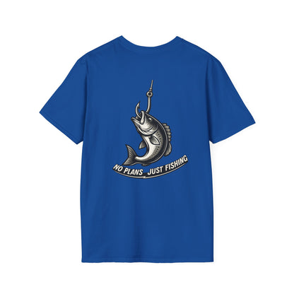 No Plans. Just Fishing. T-Shirt | Bass Fishing Graphic Tee