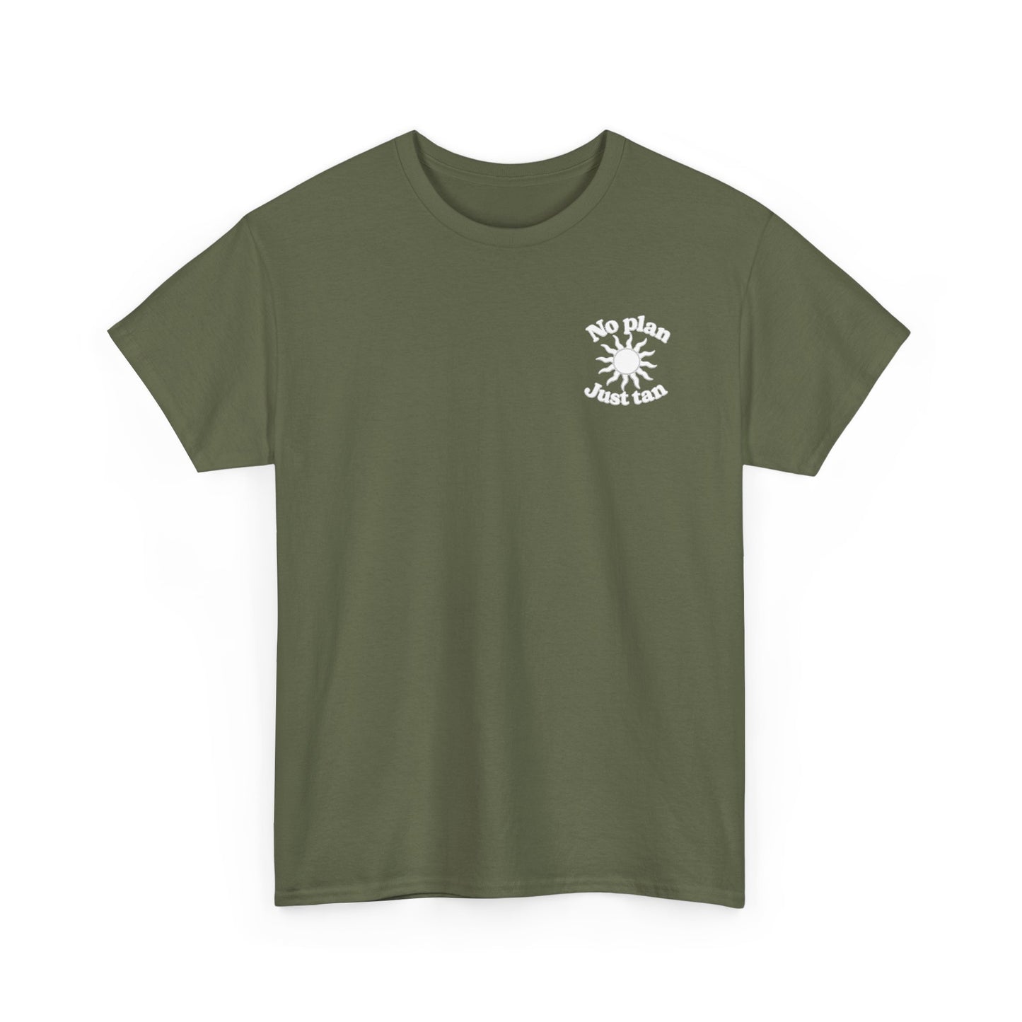 No Plan. Just Tan. | Beach & Lake Life Graphic T-Shirt