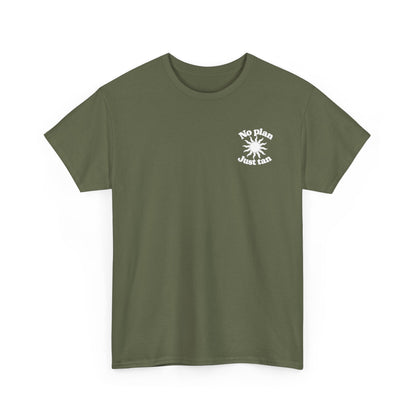 No Plan. Just Tan. | Beach & Lake Life Graphic T-Shirt