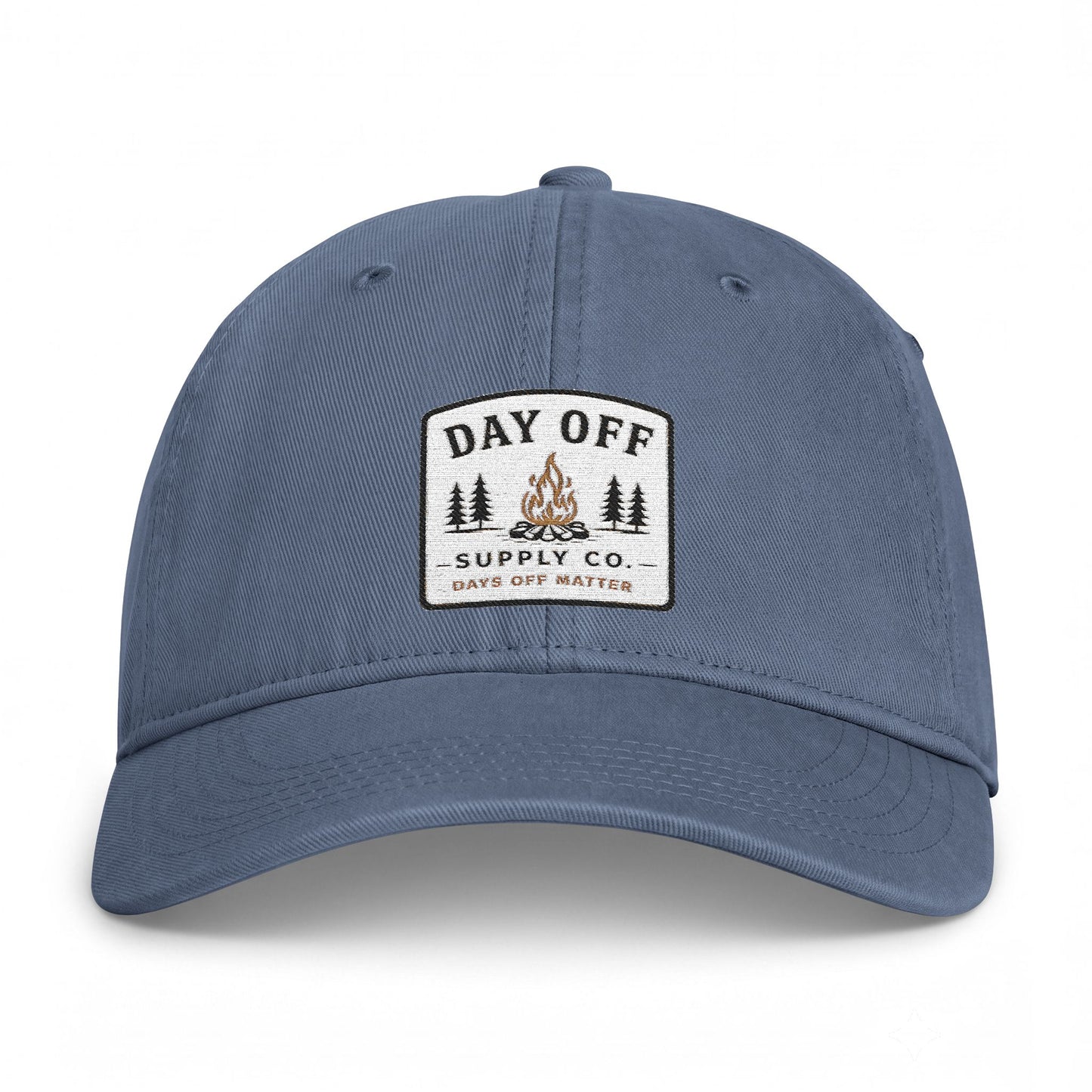 Day Off Campfire Hat — Washed Coastal Baseball Cap