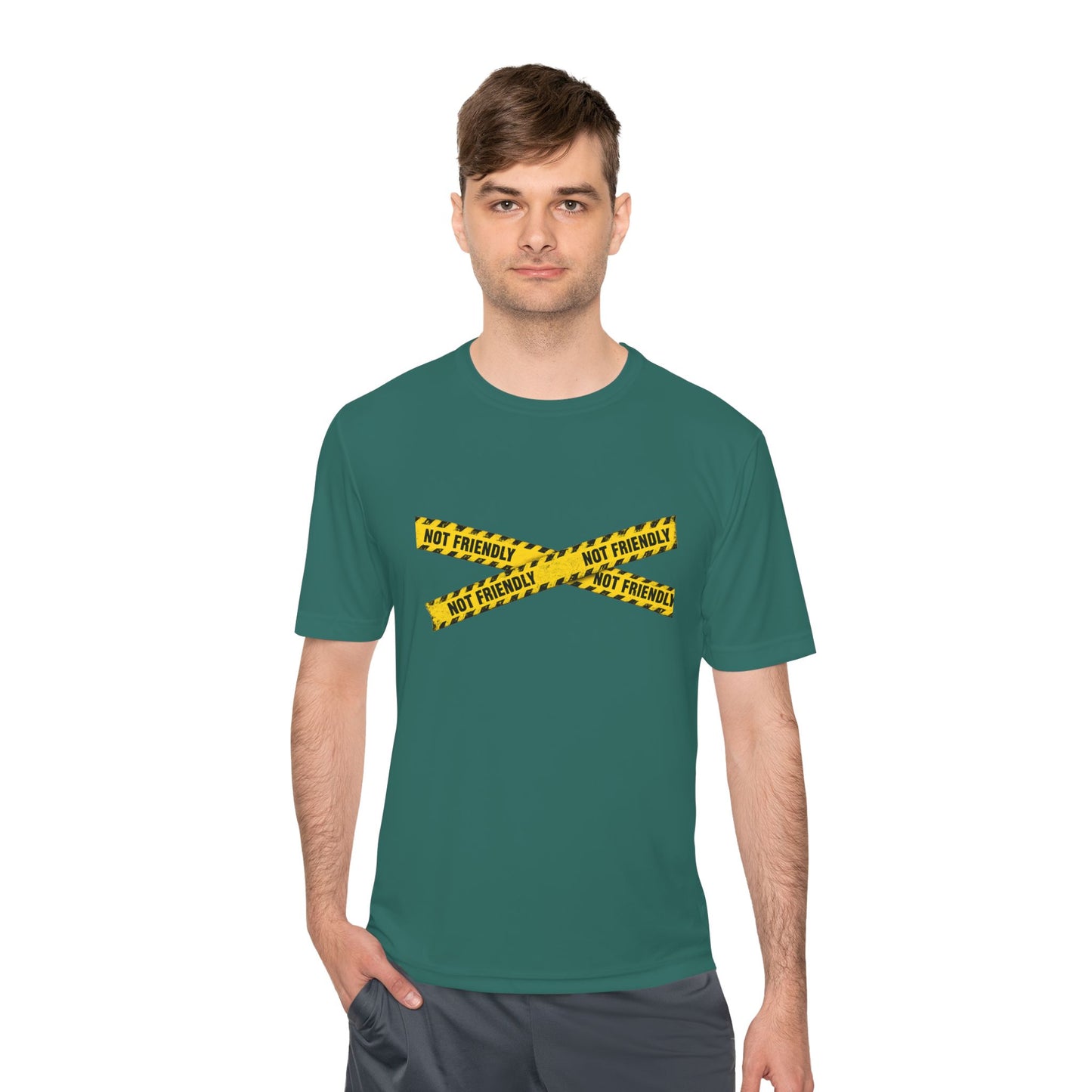 Not Friendly Performance T-Shirt | Moisture-Wicking Graphic Tee