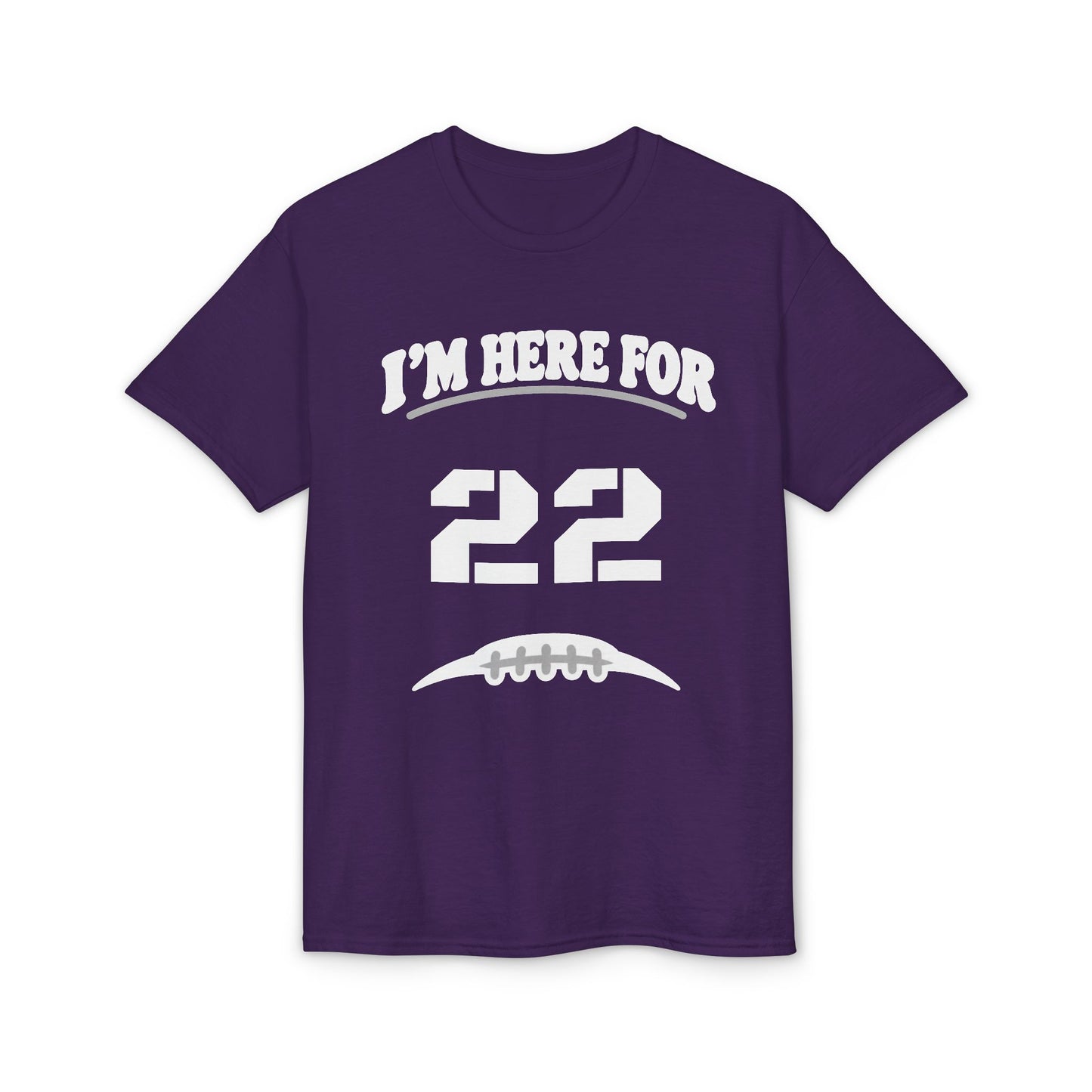 I’m Here For [Number] | Personalized Football Parent T-Shirt