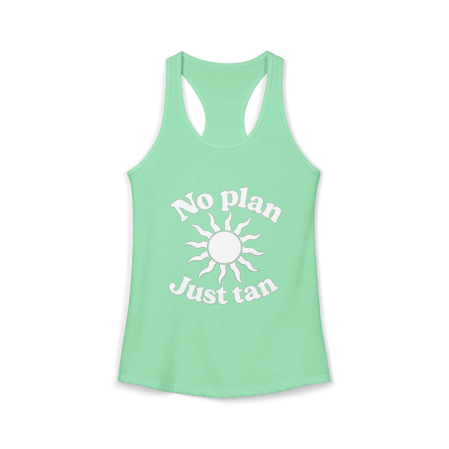 No Plans Just Tan Women's Racerback Tank | Beach Tank Top
