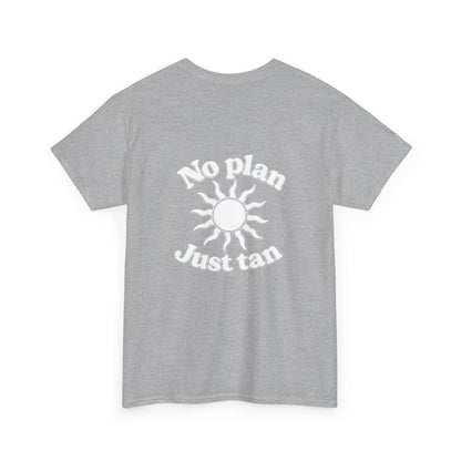 No Plan. Just Tan. | Beach & Lake Life Graphic T-Shirt