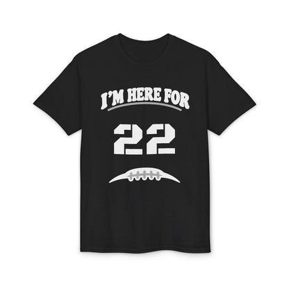 I’m Here For [Number] | Personalized Football Parent T-Shirt