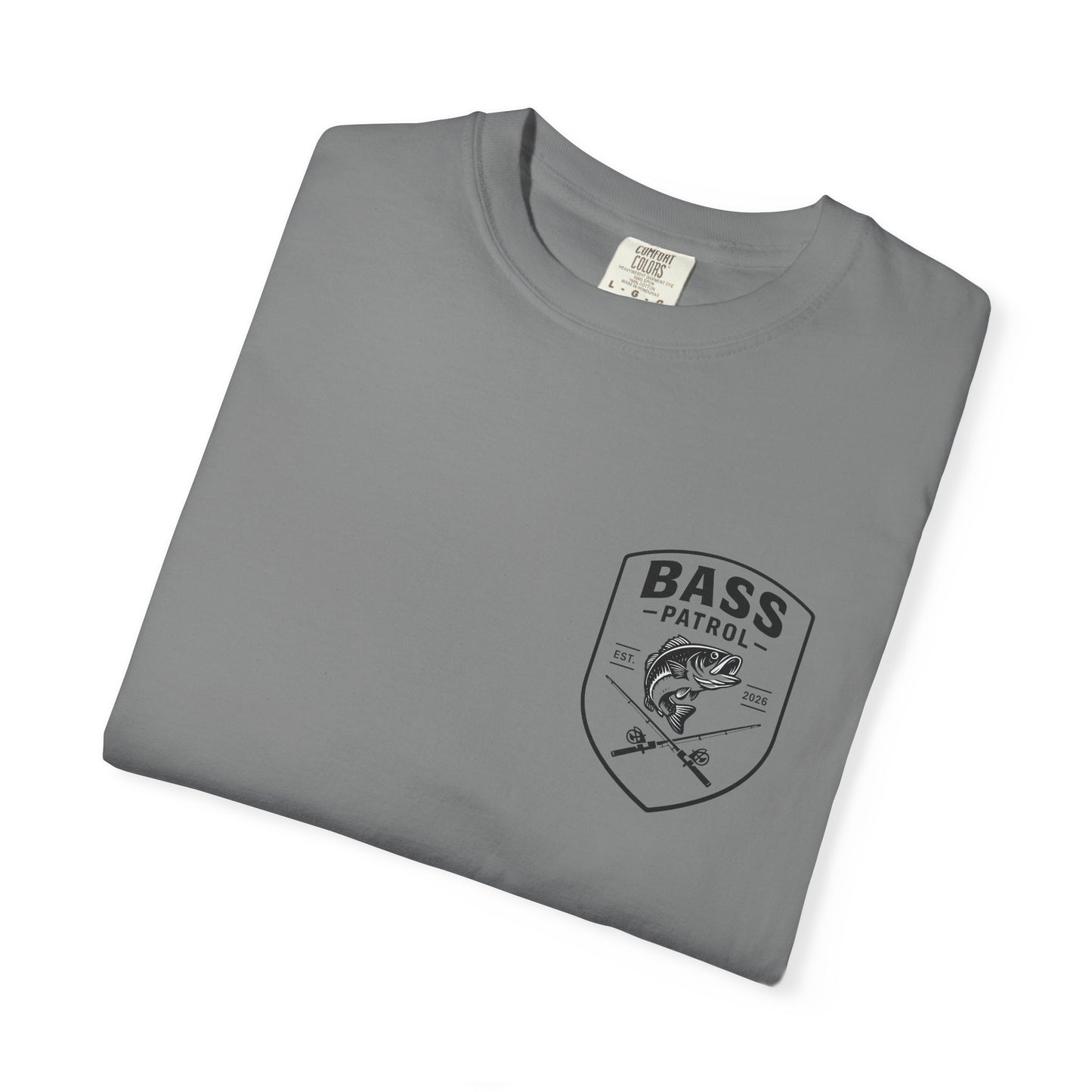 Bass Patrol Fishing Badge T-shirt | Bass Fishing Shirt, Angler Tee