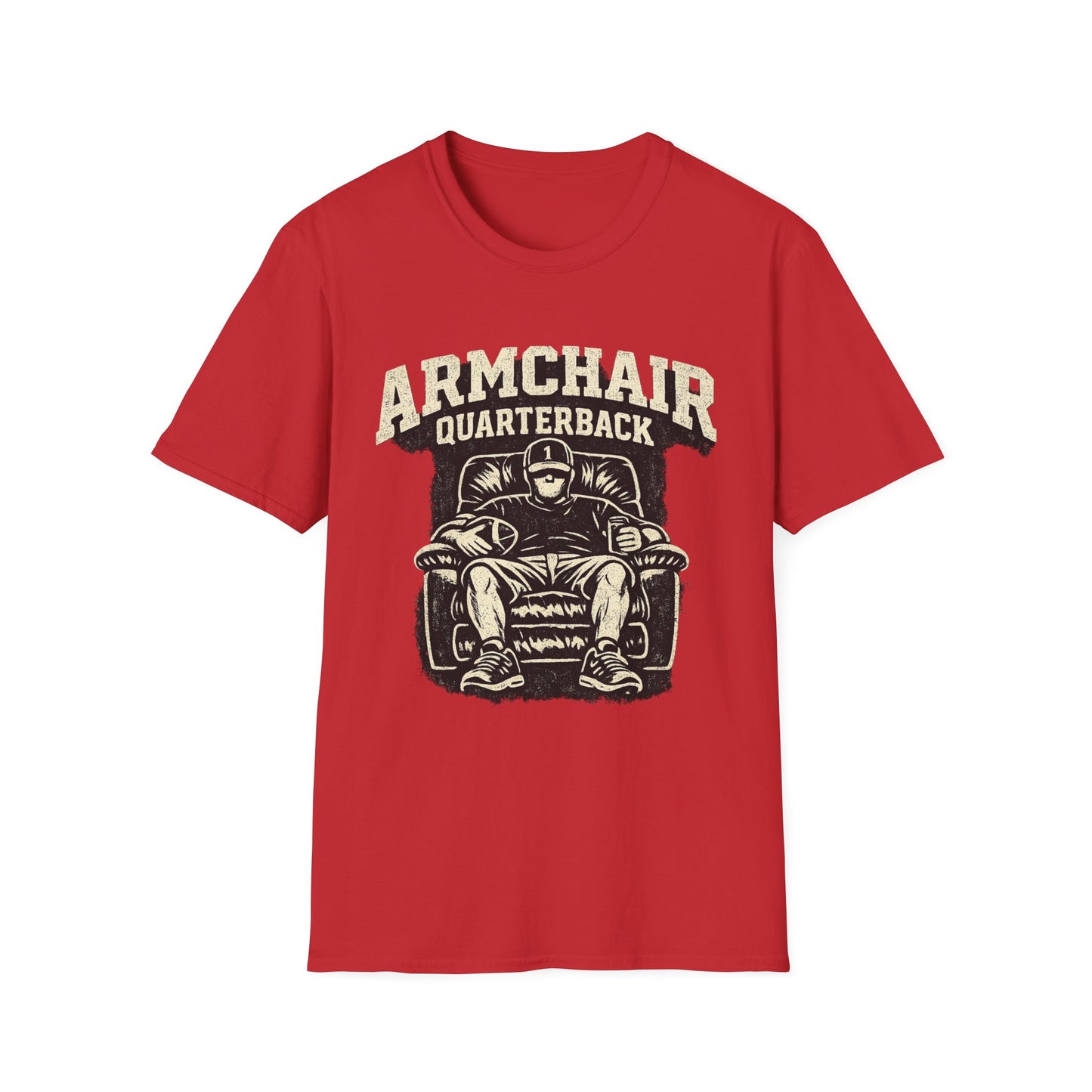 Armchair Quarterback T-Shirt | Funny Football Fan Graphic Tee