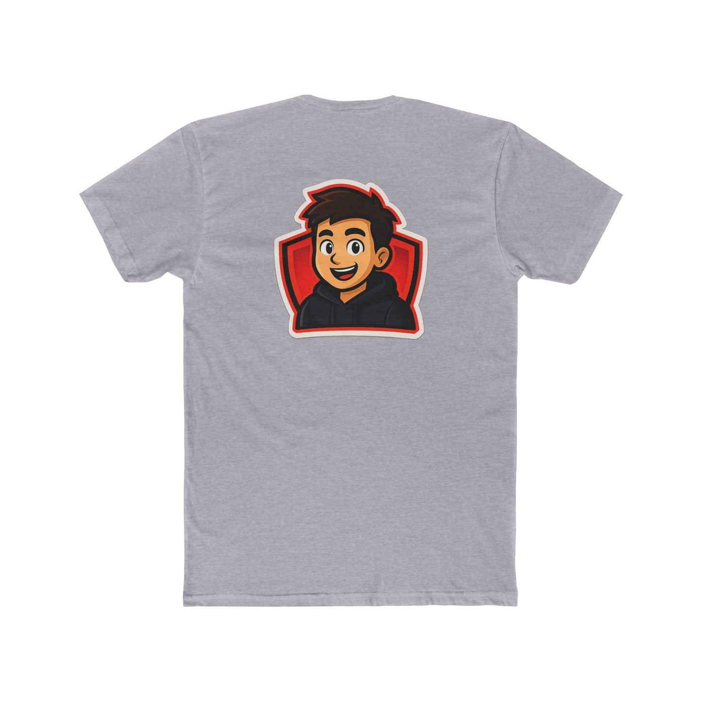 Zaxxyt Gamer Logo T-Shirt | Cartoon Avatar Back Print