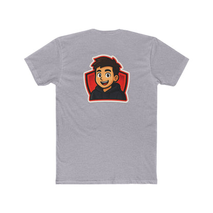 Zaxxyt Gamer Logo T-Shirt | Cartoon Avatar Back Print