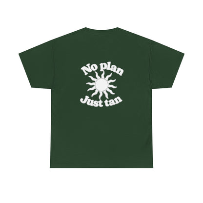 No Plan. Just Tan. | Beach & Lake Life Graphic T-Shirt