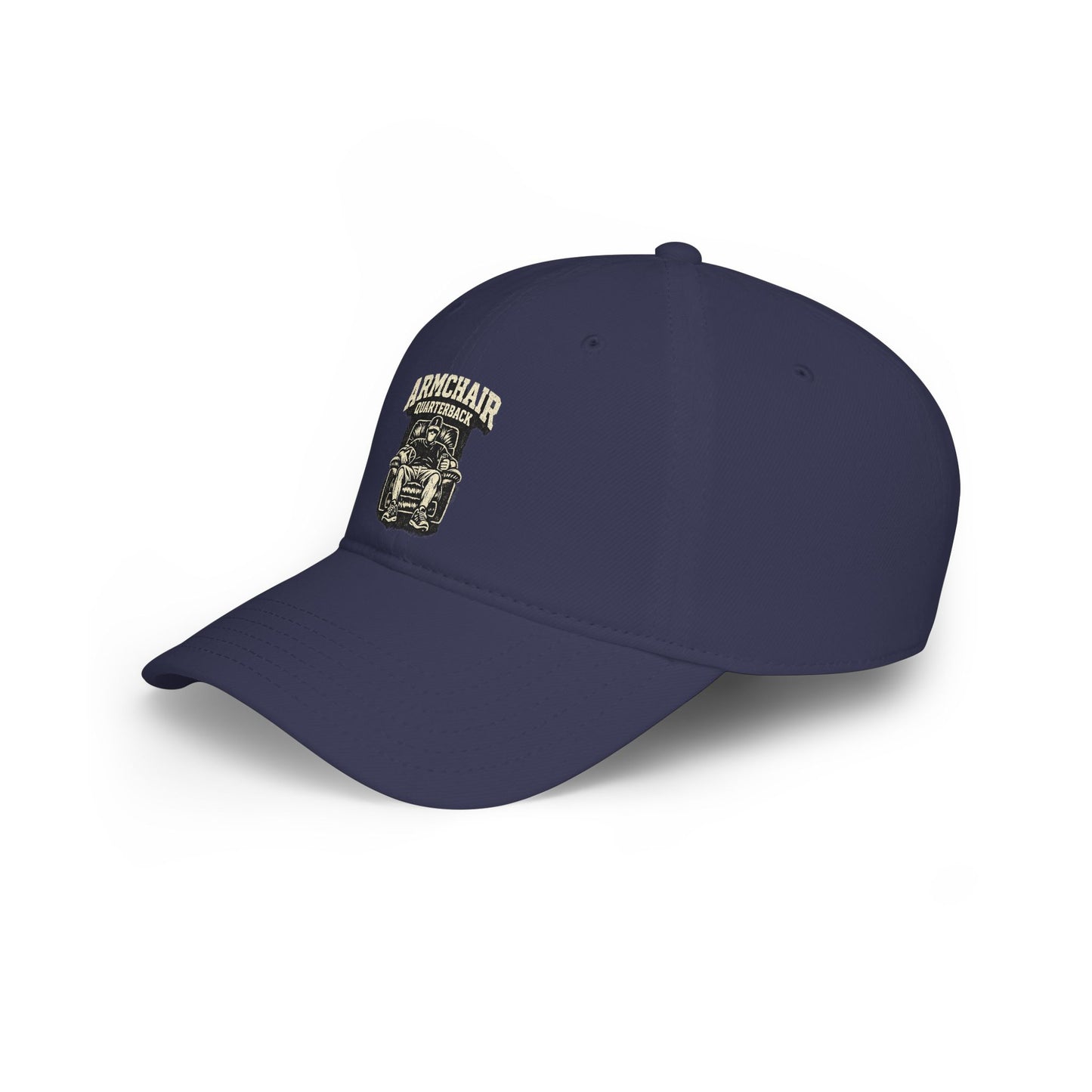 Armchair Quarterback Low Profile Baseball Cap | Football Fan Hat