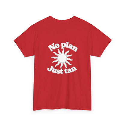No Plan. Just Tan. | Beach & Lake Life Graphic T-Shirt