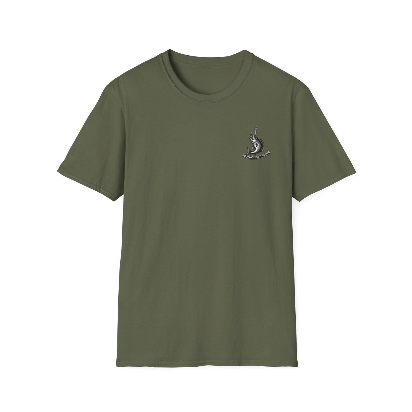 No Plans. Just Fishing. T-Shirt | Chest Logo Edition