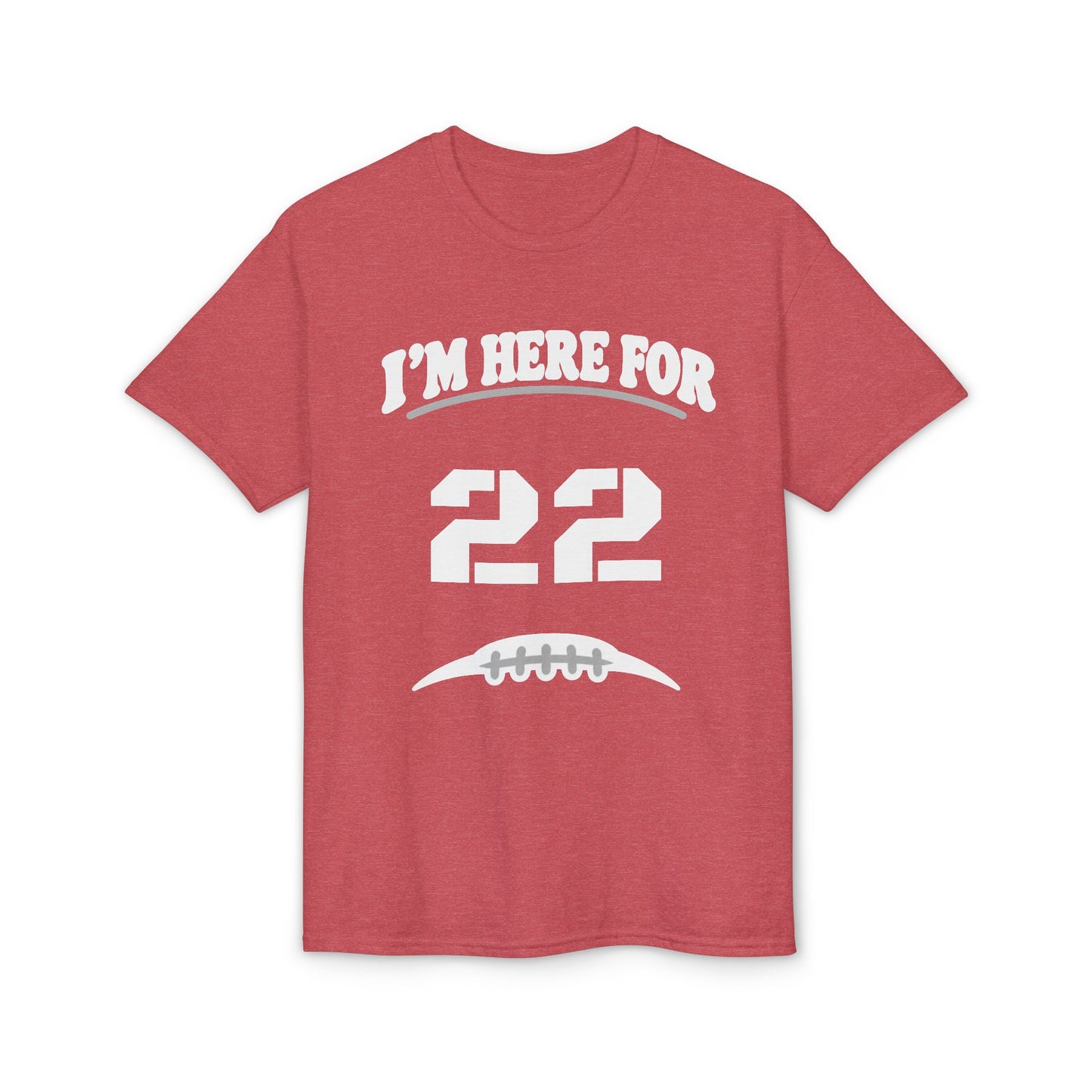 I’m Here For [Number] | Personalized Football Parent T-Shirt