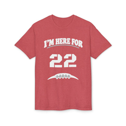 I’m Here For [Number] | Personalized Football Parent T-Shirt