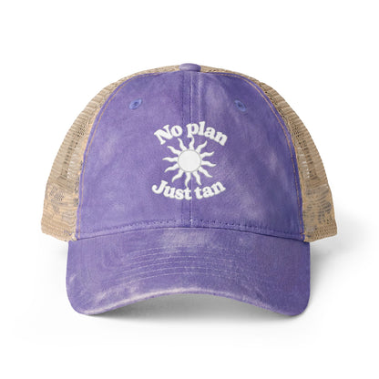No Plan. Just Tan. | Women's Mesh Back Ponytail Hat