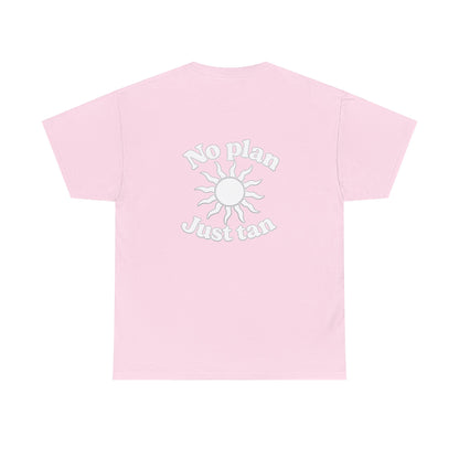 No Plan. Just Tan. | Beach & Lake Life Graphic T-Shirt