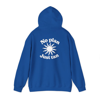 No Plans. Just Tan. Hoodie | Beach Graphic Pullover Hoodie
