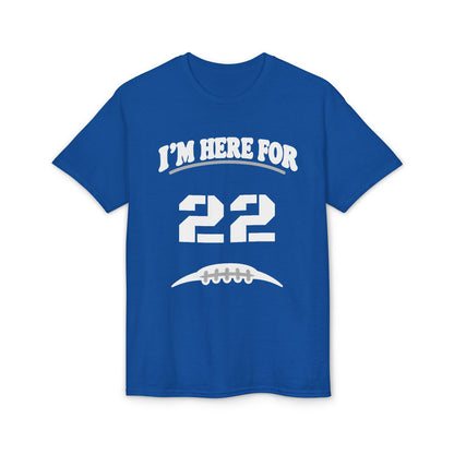 I’m Here For [Number] | Personalized Football Parent T-Shirt