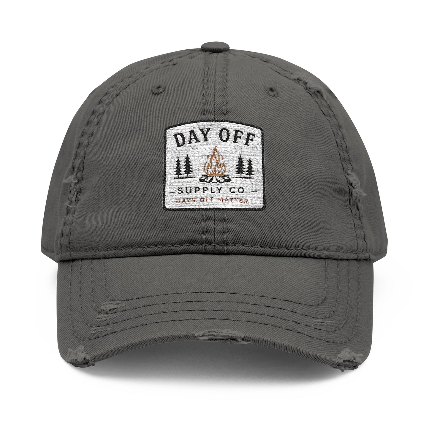 Day Off Supply Co. Embroidered Distressed Dad Hat
