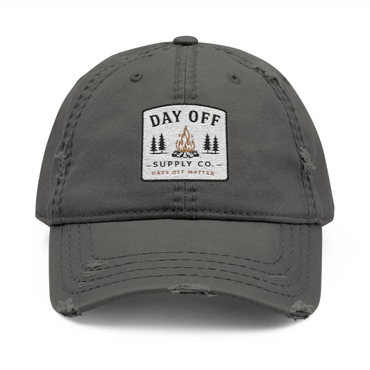 Day Off Supply Co. Embroidered Distressed Dad Hat