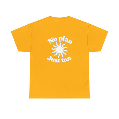 No Plan. Just Tan. | Beach & Lake Life Graphic T-Shirt