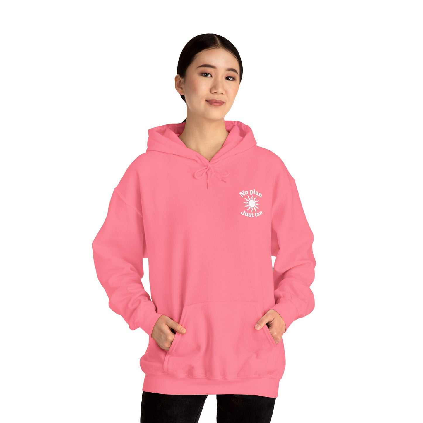 No Plans. Just Tan. Hoodie | Beach Graphic Pullover Hoodie