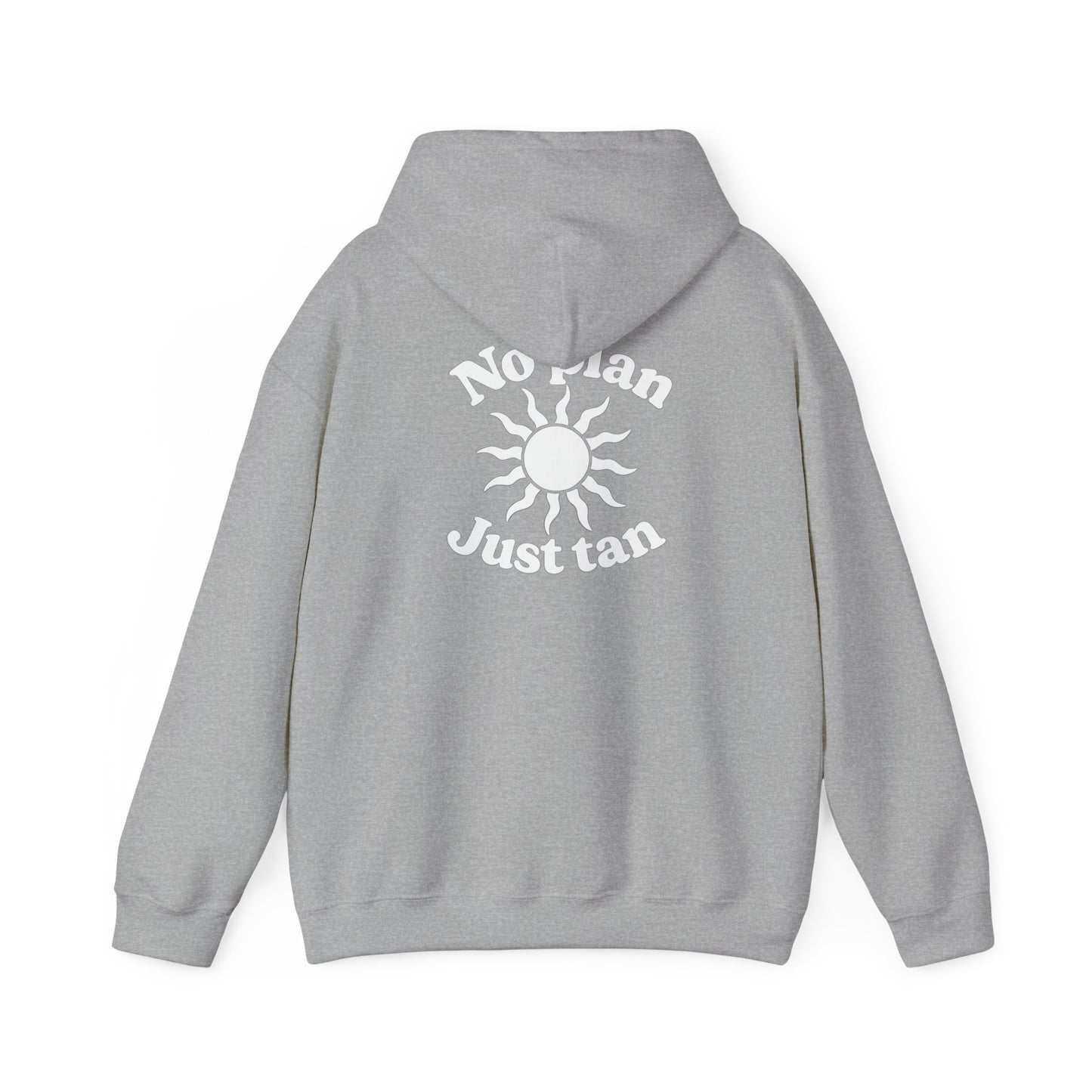 No Plans. Just Tan. Hoodie | Beach Graphic Pullover Hoodie