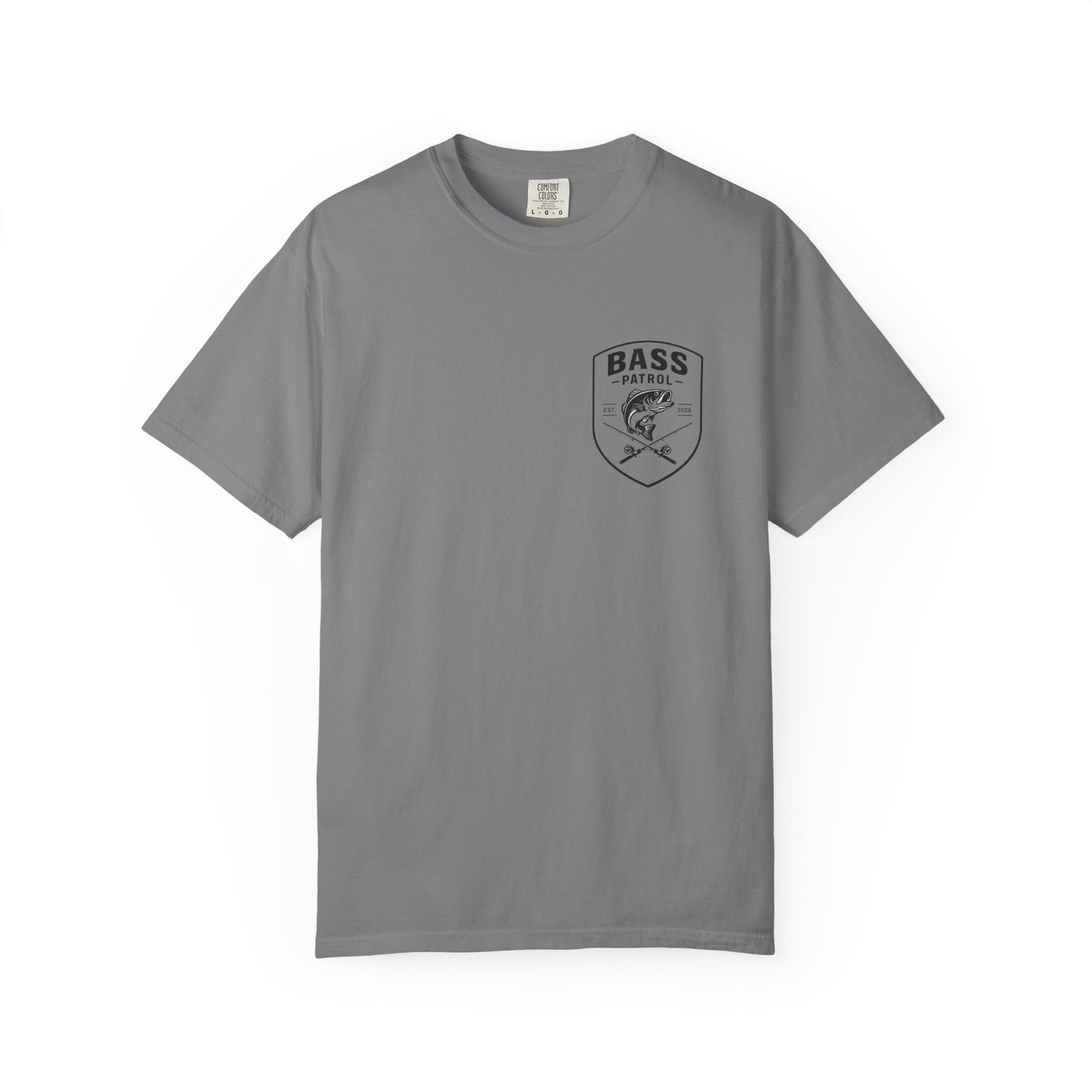 Bass Patrol Fishing Badge T-shirt | Bass Fishing Shirt, Angler Tee