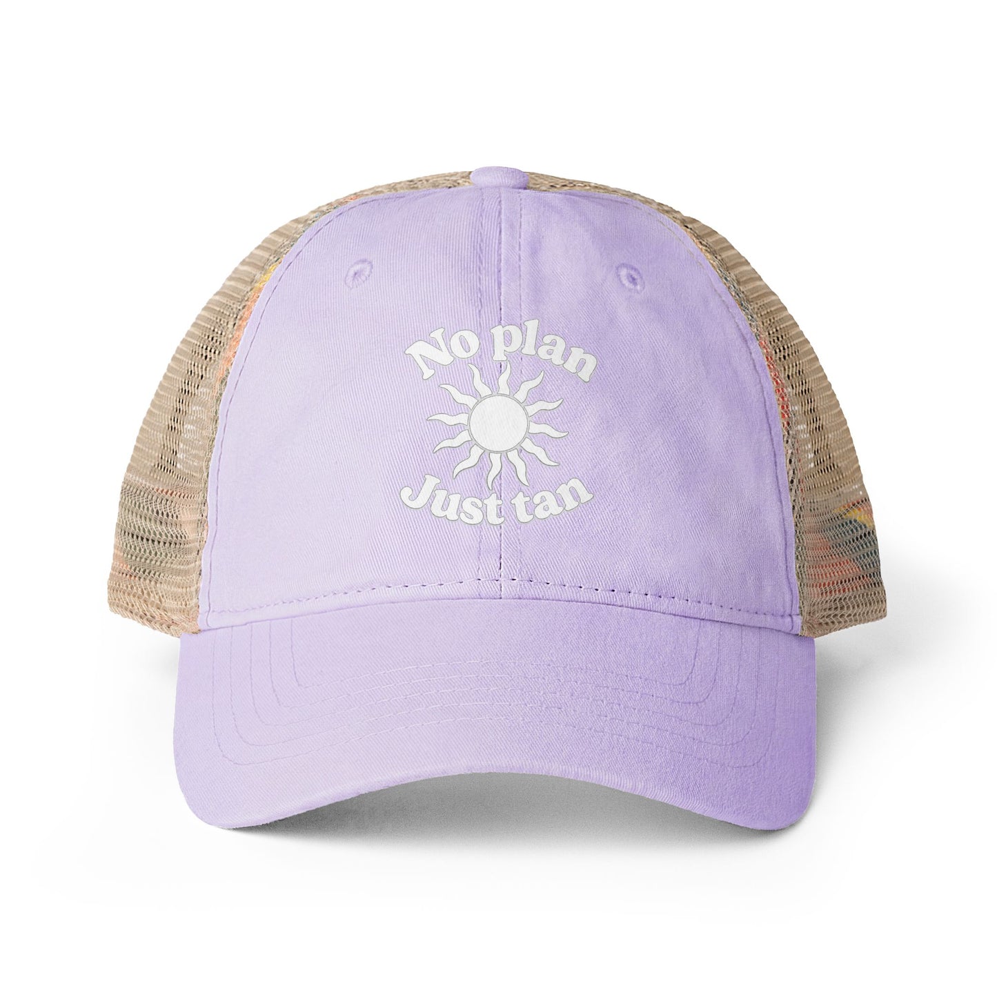 No Plan. Just Tan. | Women's Mesh Back Ponytail Hat