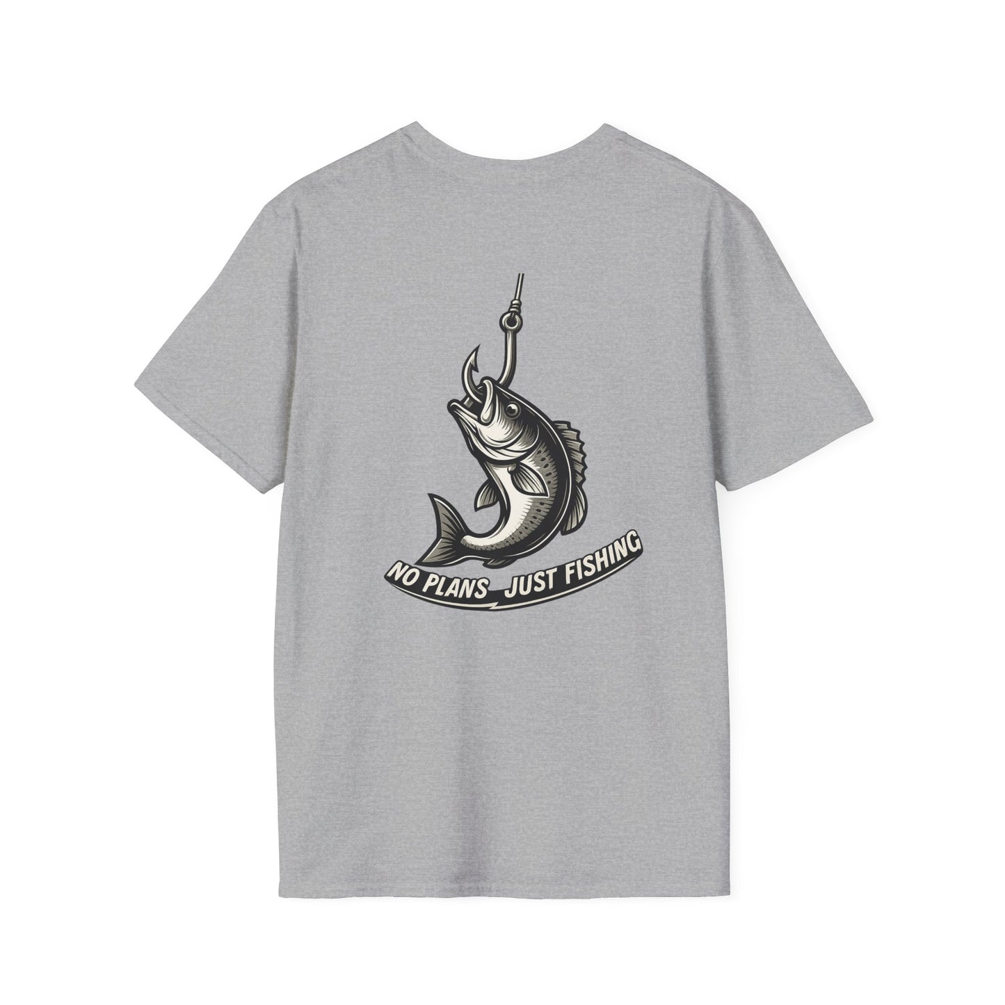 No Plans. Just Fishing. T-Shirt | Bass Fishing Graphic Tee