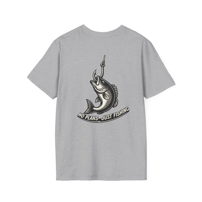 No Plans. Just Fishing. T-Shirt | Bass Fishing Graphic Tee
