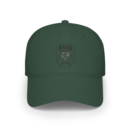 Bass Patrol Low Profile Baseball Cap | Fishing Logo Hat